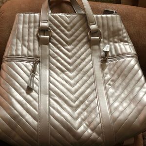 NWT MAX EDITION Silver Handbag/Backpack